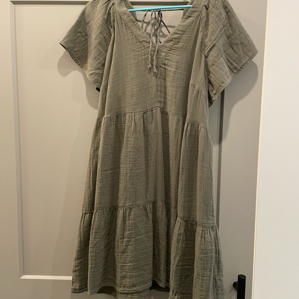 Old Navy Olive Green Casual Women's Dress